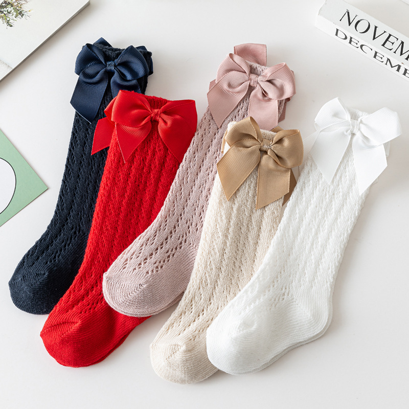 Baby Sock Oximeter - Sommer Baby Mädchen Socken Kleinkinder Bogen
