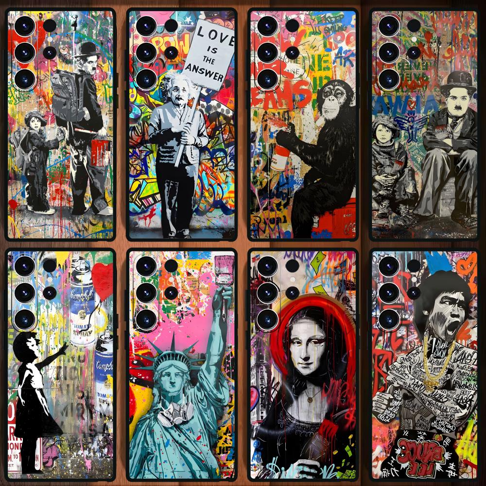 Samsung Galaxy S25 - Banksy Graffiti Art Handyhülle für Samsung
