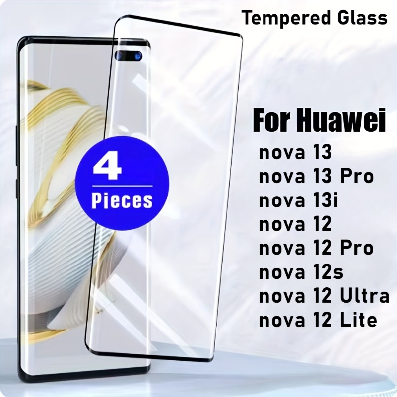 Huawei Nova 12 - 4er-Pack gehärtetes Glas mit Härtegrad 9H