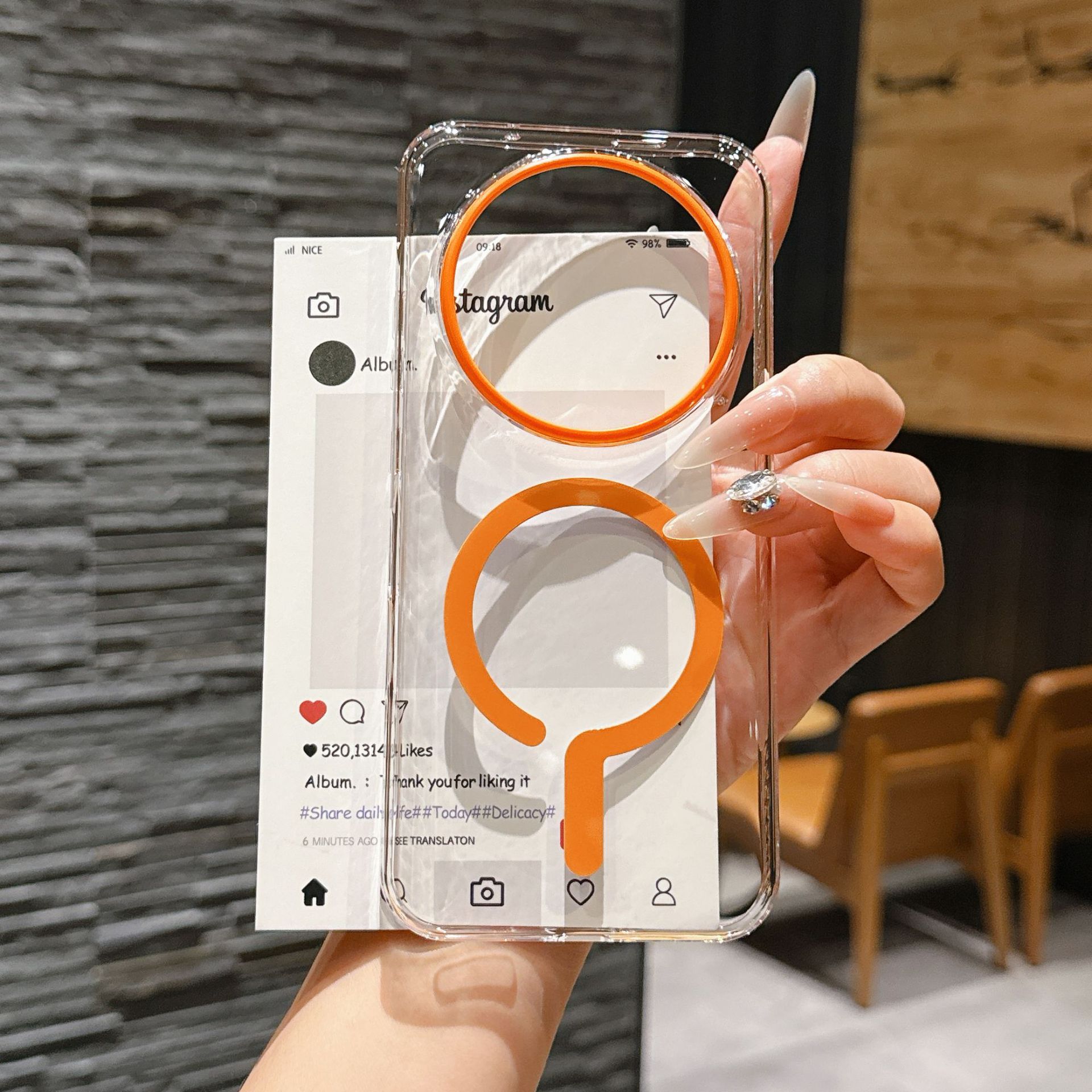 Oppo Find X8 - Modische Luxus HD Transparente Handyhülle für