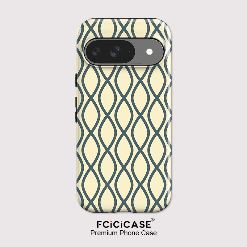 Google Pixel 9 Pro - Fcicicase Modische Streifen-Print Handyhülle für Google