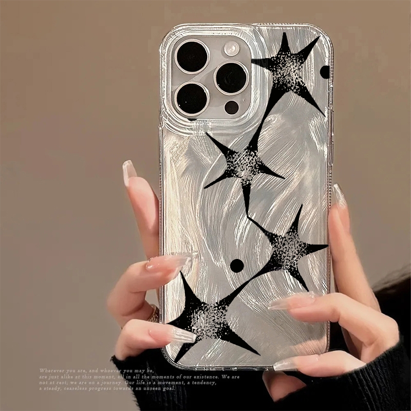 Apple Iphone 15 Pro Max - Glänzender Stern Trendiges Muster Handyhülle für