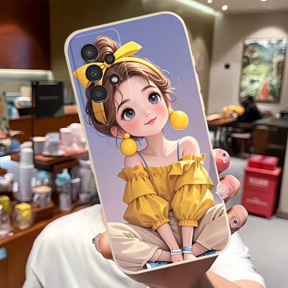 Samsung Galaxy S25 - Niedliches Cartoon-Mädchen-Muster Design Handyhülle für Samsung