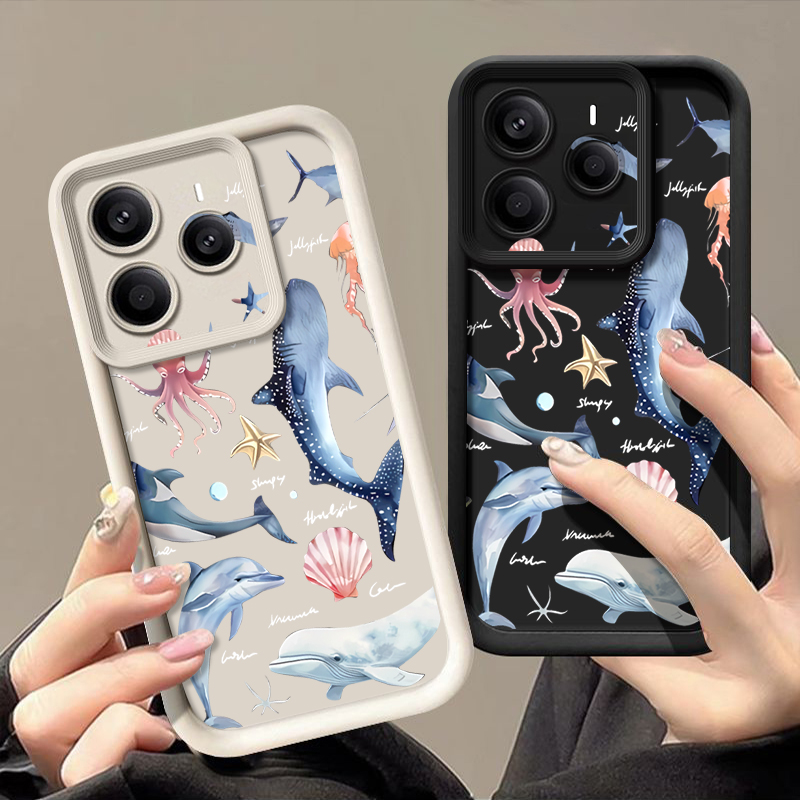 Niedliche Delfin-Muster Weiche – Xiaomi Redmi Note 14 Bewertung und Preis