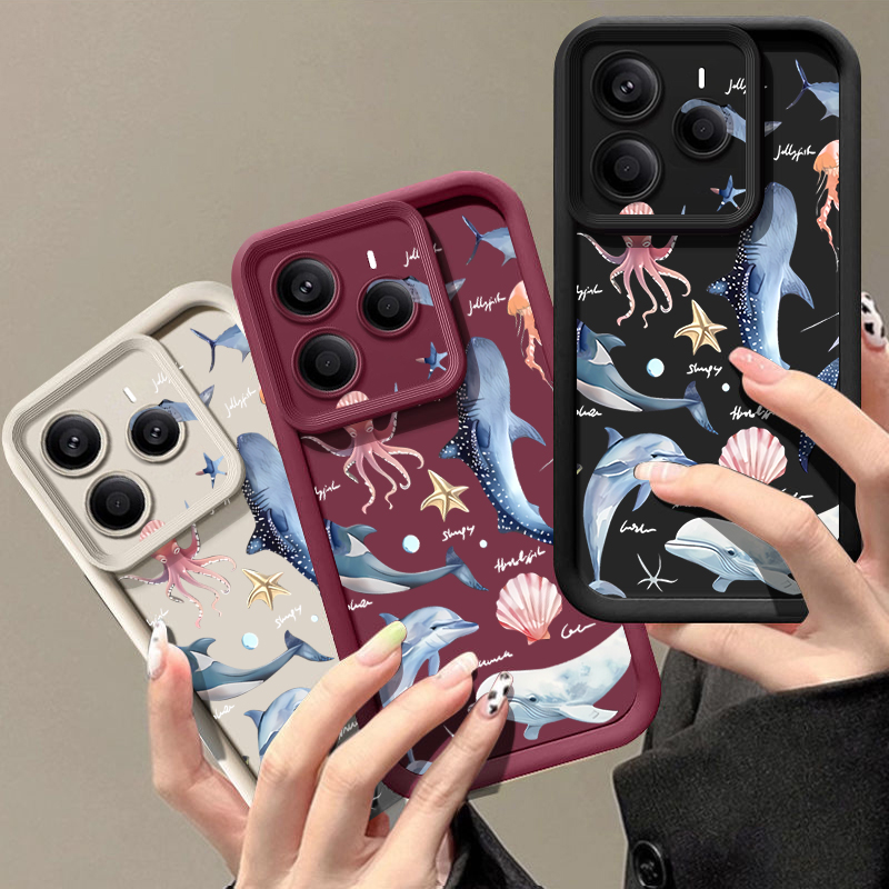 Niedliche Delfin-Muster Weiche – Xiaomi Redmi Note 14 Bewertung und Preis