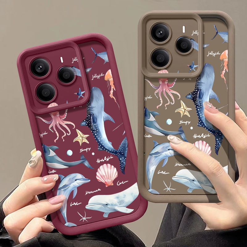 Niedliche Delfin-Muster Weiche – Xiaomi Redmi Note 14 Bewertung und Preis