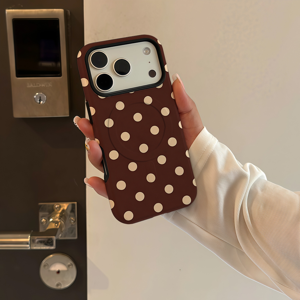 Braun-beige gepunktete Handyhü – Apple Iphone 15 Pro Max Bewertung und Preis