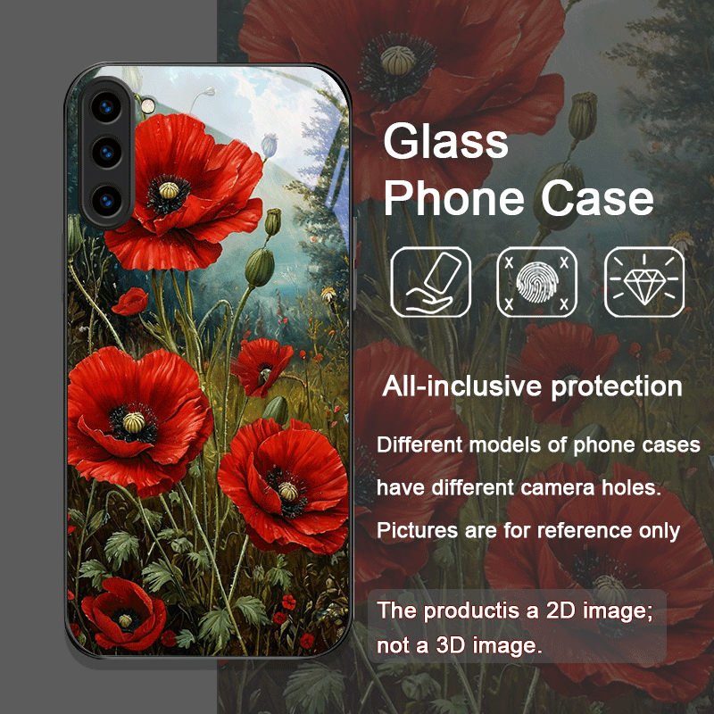 Retro Mohnblumen-Blütenmuster  – Samsung Galaxy S25 Bewertung und Preis