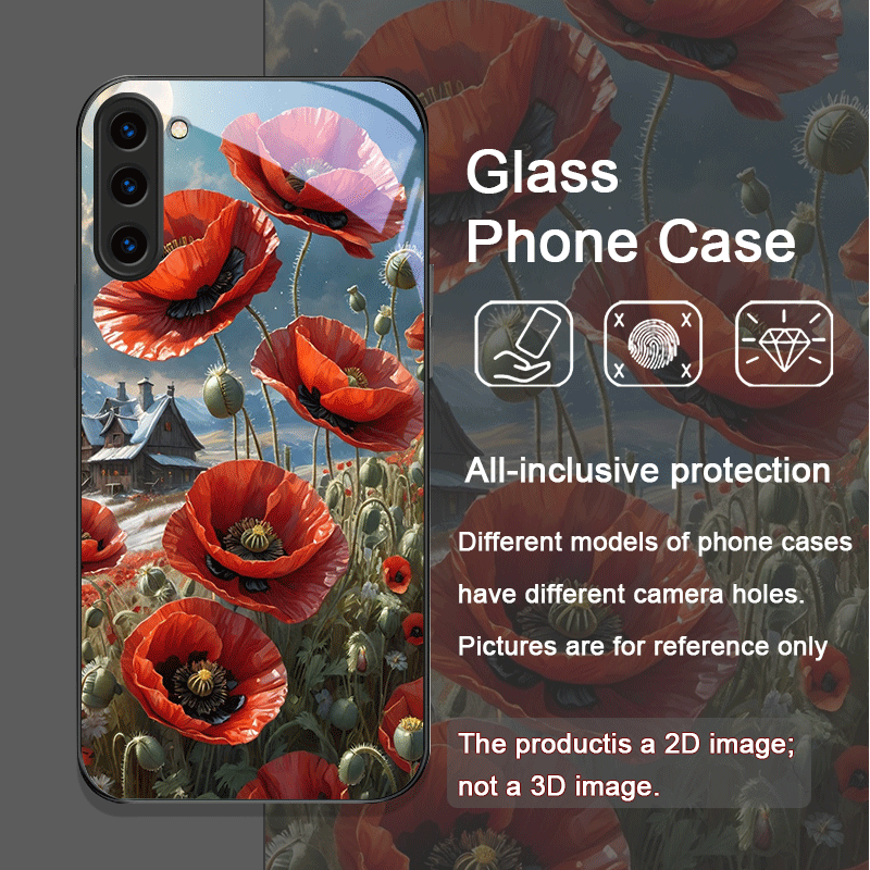 Retro Mohnblumen-Blütenmuster  – Samsung Galaxy S25 Bewertung und Preis