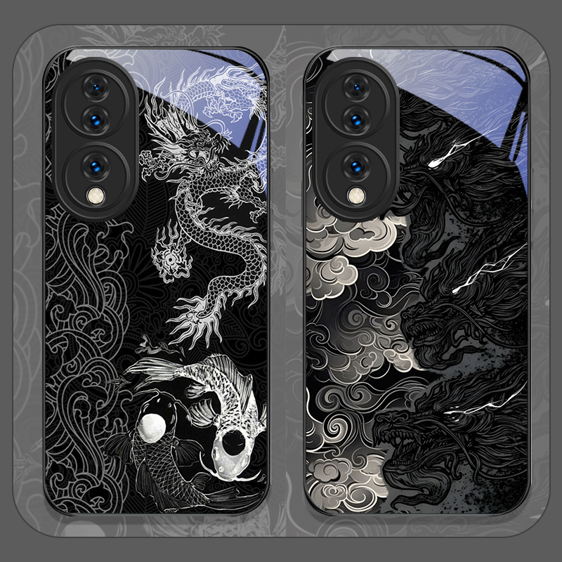 Ästhetische Coole Schwarze Dra – Huawei Nova 12 Bewertung und Preis